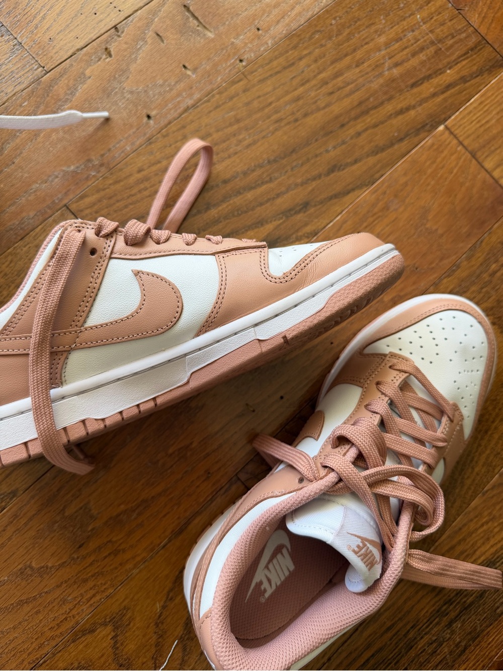 Nike Women's Low-Top Sneakers in Blush and White